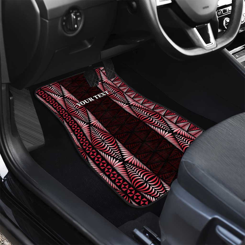 Tonga Rugby Car Mats 2025 Mate Maa Tonga Ngatu Motif LT14 - Polynesian Pride