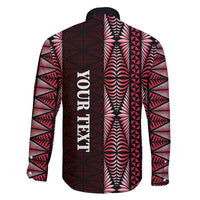 Tonga Rugby Personalised Family Matching Off Shoulder Maxi Dress and Hawaiian Shirt 2025 Mate Maa Tonga Ngatu Motif - Polynesian Pride