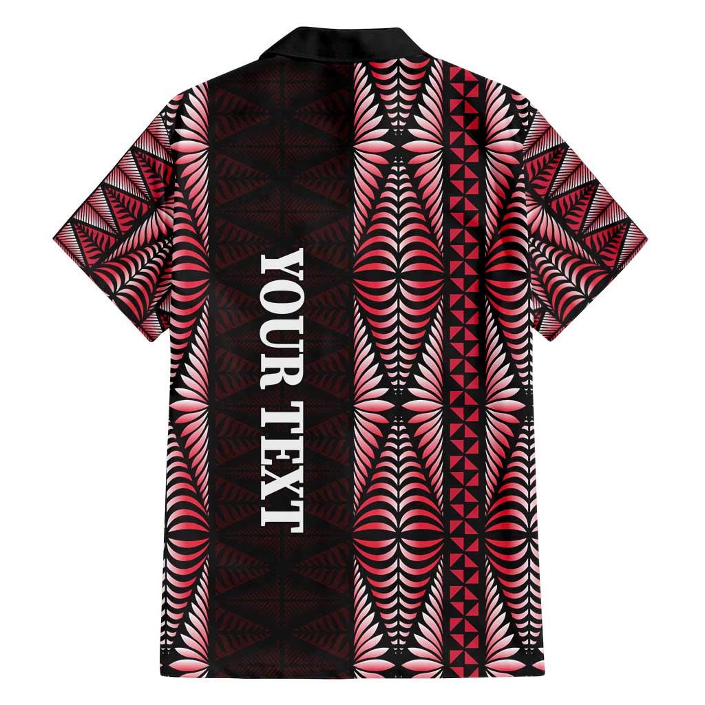 Tonga Rugby Personalised Family Matching Tank Maxi Dress and Hawaiian Shirt 2025 Mate Maa Tonga Ngatu Motif - Polynesian Pride