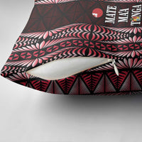 Tonga Rugby Pillow Cover 2025 Mate Maa Tonga Ngatu Motif - Polynesian Pride