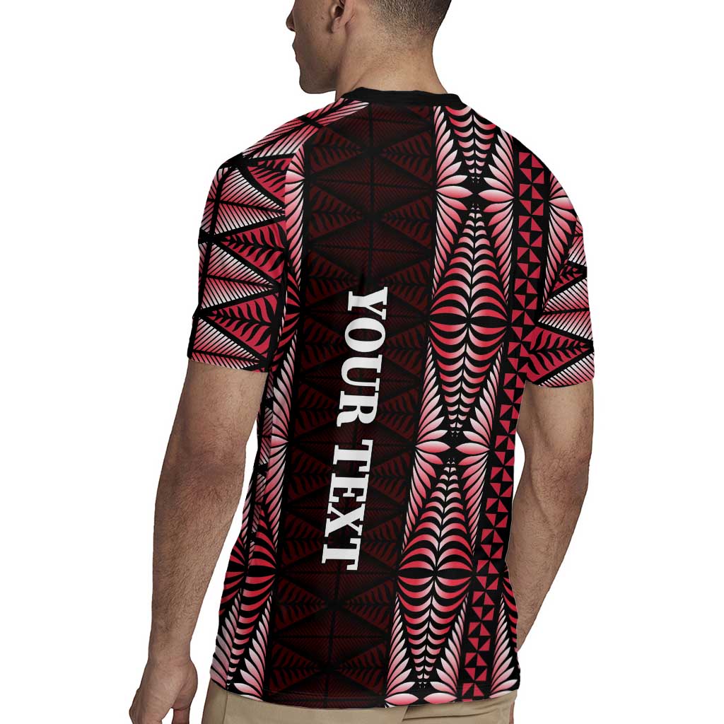 Tonga Rugby Personalised Rugby Jersey 2025 Mate Maa Tonga Ngatu Motif LT14 - Polynesian Pride