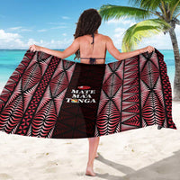 Tonga Rugby Sarong 2025 Mate Maa Tonga Ngatu Motif - Polynesian Pride