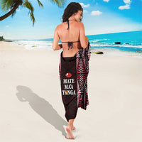 Tonga Rugby Sarong 2025 Mate Maa Tonga Ngatu Motif - Polynesian Pride