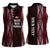 Tonga Rugby Personalised Women Sleeveless Polo Shirt 2025 Mate Maa Tonga Ngatu Motif - Polynesian Pride