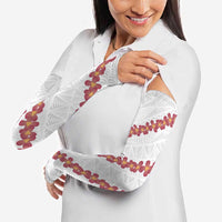 White Sunday Tonga Fakame Arm Sleeves Tongan Ngatu Heilala Lei - Polynesian Pride