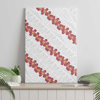 White Sunday Tonga Fakame Canvas Wall Art Tongan Ngatu Heilala Lei - Polynesian Pride