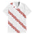 White Sunday Tonga Fakame Family Matching Off Shoulder Short Dress and Hawaiian Shirt Tongan Ngatu Heilala Lei - Polynesian Pride