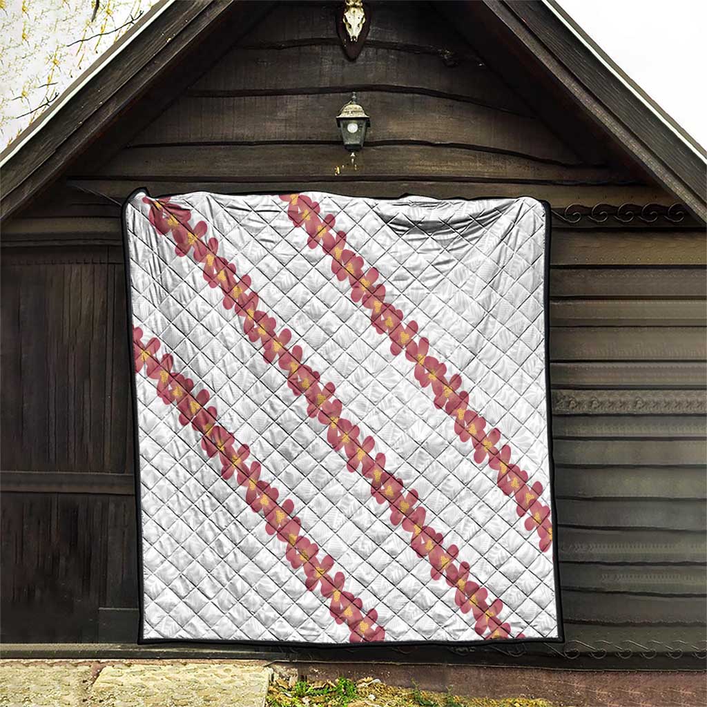 White Sunday Tonga Fakame Quilt Tongan Ngatu Heilala Lei - Polynesian Pride