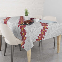 White Sunday Tonga Fakame Tablecloth Tongan Ngatu Heilala Lei - Polynesian Pride