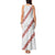 White Sunday Tonga Fakame Tank Maxi Dress Tongan Ngatu Heilala Lei - Polynesian Pride