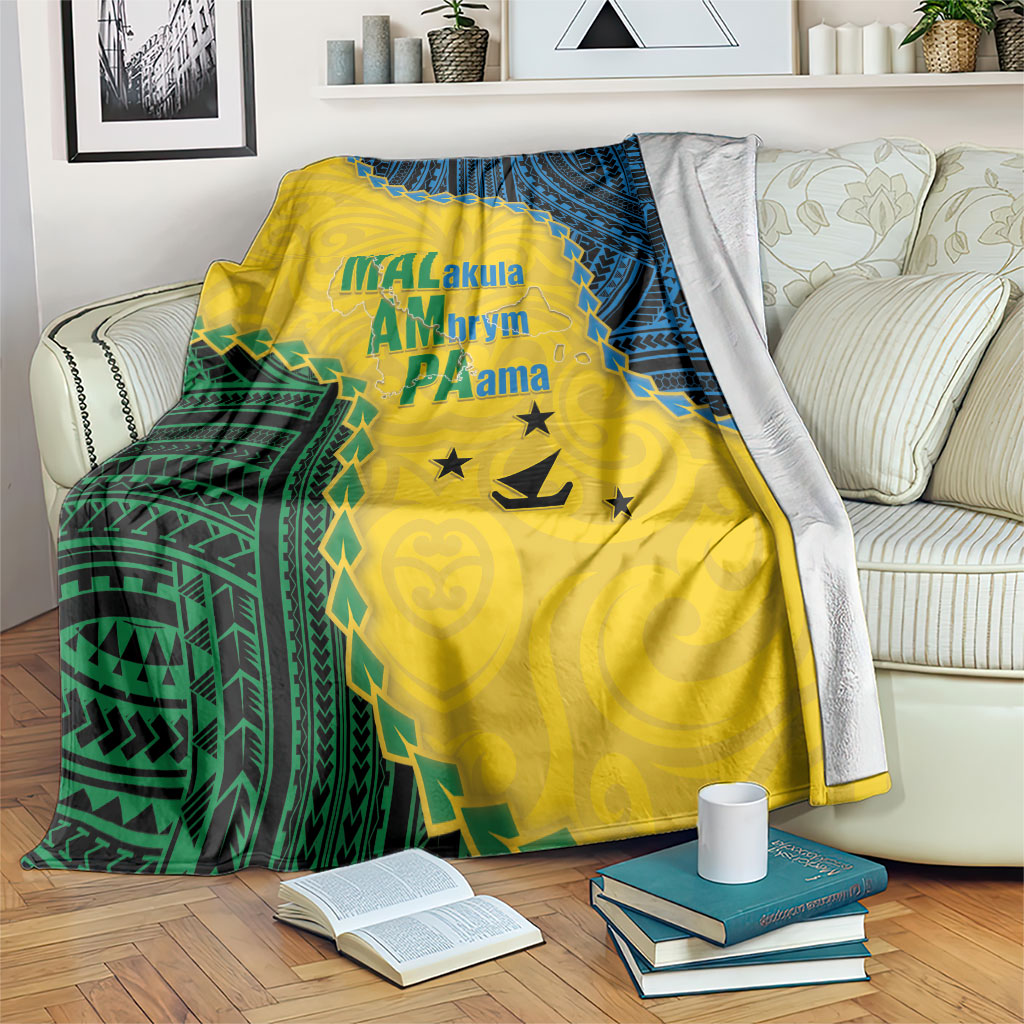 Malampa Province Vanuatu Blanket Map With Polynesian Pattern LT14 Multicolor - Polynesian Pride