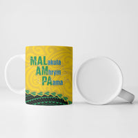 Personalised Malampa Province Vanuatu Ceramic Mug Map With Polynesian Pattern LT14 - Polynesian Pride