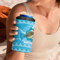 Aloha Hawaii Humuhumu Reef Triggerfish 4 in 1 Can Cooler Tumbler Hawaiian Leis Kakau Pattern LT14 - Polynesian Pride