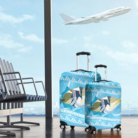 Aloha Hawaii Humuhumu Reef Triggerfish Luggage Cover Hawaiian Leis Kakau Pattern LT14 - Polynesian Pride
