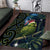 New Zealand Christmas Area Rug Cute Kakapo Meri Kirihimete Maori Koru