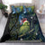 New Zealand Christmas Bedding Set Cute Kakapo Meri Kirihimete Maori Koru