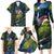 New Zealand Christmas Family Matching Long Sleeve Bodycon Dress and Hawaiian Shirt Cute Kakapo Meri Kirihimete Maori Koru