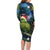 New Zealand Christmas Family Matching Long Sleeve Bodycon Dress and Hawaiian Shirt Cute Kakapo Meri Kirihimete Maori Koru