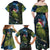 New Zealand Christmas Family Matching Off Shoulder Maxi Dress and Hawaiian Shirt Cute Kakapo Meri Kirihimete Maori Koru