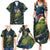 New Zealand Christmas Family Matching Summer Maxi Dress and Hawaiian Shirt Cute Kakapo Meri Kirihimete Maori Koru