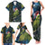 New Zealand Christmas Family Matching Tank Maxi Dress and Hawaiian Shirt Cute Kakapo Meri Kirihimete Maori Koru