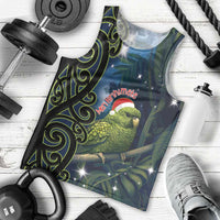 New Zealand Christmas Men Tank Top Cute Kakapo Meri Kirihimete Maori Koru