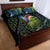 New Zealand Christmas Quilt Bed Set Cute Kakapo Meri Kirihimete Maori Koru