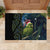 New Zealand Christmas Rubber Doormat Cute Kakapo Meri Kirihimete Maori Koru