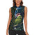 New Zealand Christmas Women Sleeveless Polo Shirt Cute Kakapo Meri Kirihimete Maori Koru