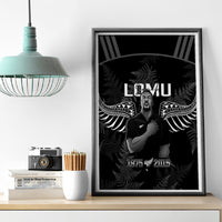 New Zealand Silver Fern Rugby Canvas Wall Art Aotearoa Godfather Proud Gone But Never Forgotten LT14 - Polynesian Pride