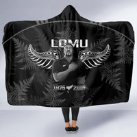 New Zealand Silver Fern Rugby Hooded Blanket Aotearoa Godfather Proud Gone But Never Forgotten LT14 - Polynesian Pride