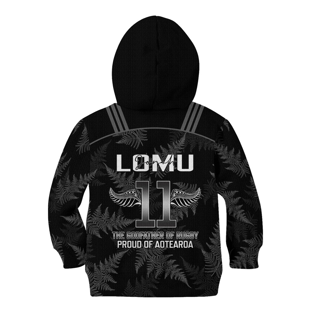 New Zealand Silver Fern Rugby Kid Hoodie Aotearoa Godfather Proud Gone But Never Forgotten LT14 - Polynesian Pride