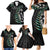 Personalised New Zealand Silver Fern Rugby Family Matching Mermaid Dress and Hawaiian Shirt Paua Shell With Champions Trophy History NZ Forever LT14 - Polynesian Pride