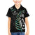 Personalised New Zealand Silver Fern Rugby Family Matching Mermaid Dress and Hawaiian Shirt Paua Shell With Champions Trophy History NZ Forever LT14 Son's Shirt Black - Polynesian Pride