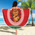 Personalized Hawaii Christmas Beach Blanket Tiki Santa Mele Kalikimaka