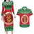 Personalized Hawaii Christmas Couples Matching Long Sleeve Bodycon Dress and Hawaiian Shirt Tiki Santa Mele Kalikimaka