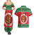 Personalized Hawaii Christmas Couples Matching Summer Maxi Dress and Hawaiian Shirt Tiki Santa Mele Kalikimaka