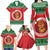 Personalized Hawaii Christmas Family Matching Long Sleeve Bodycon Dress and Hawaiian Shirt Tiki Santa Mele Kalikimaka