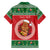 Personalized Hawaii Christmas Family Matching Long Sleeve Bodycon Dress and Hawaiian Shirt Tiki Santa Mele Kalikimaka