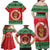 Personalized Hawaii Christmas Family Matching Off Shoulder Maxi Dress and Hawaiian Shirt Tiki Santa Mele Kalikimaka