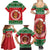 Personalized Hawaii Christmas Family Matching Summer Maxi Dress and Hawaiian Shirt Tiki Santa Mele Kalikimaka