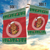 Personalized Hawaii Christmas Garden Flag Tiki Santa Mele Kalikimaka LT14 - Polynesian Pride