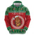 Personalized Hawaii Christmas Hoodie Tiki Santa Mele Kalikimaka