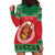 Personalized Hawaii Christmas Hoodie Dress Tiki Santa Mele Kalikimaka