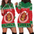 Personalized Hawaii Christmas Hoodie Dress Tiki Santa Mele Kalikimaka