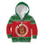 Personalized Hawaii Christmas Kid Hoodie Tiki Santa Mele Kalikimaka