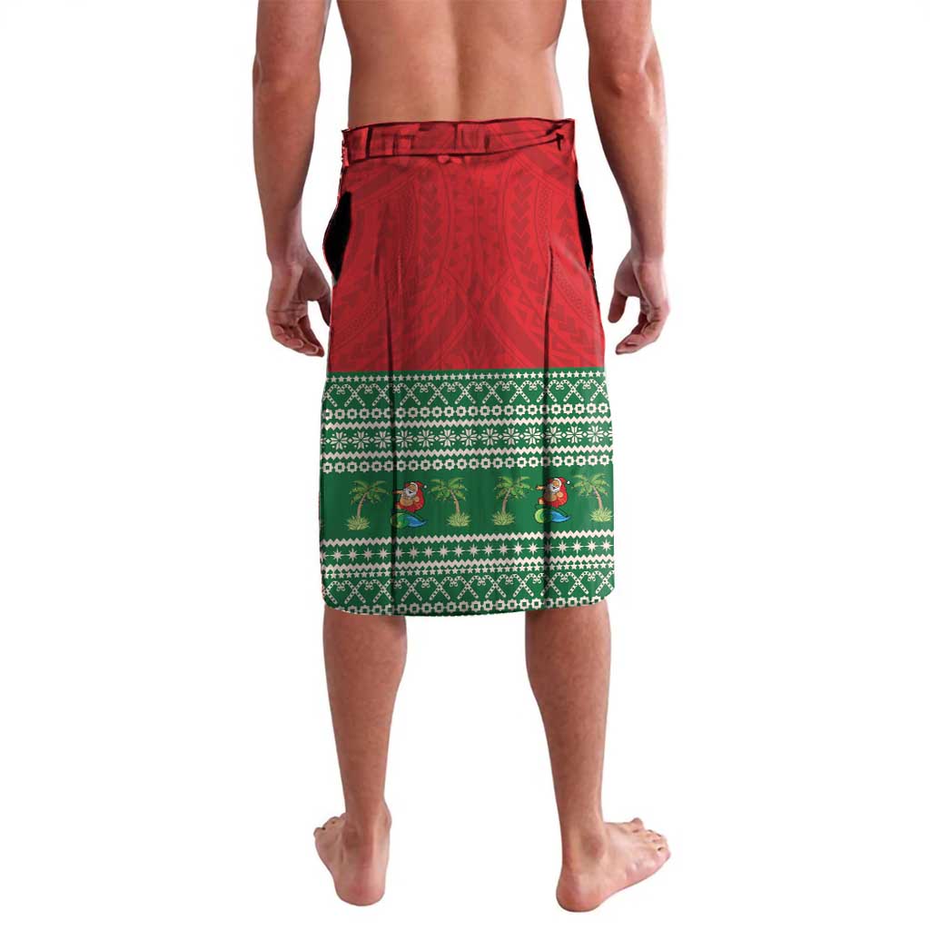 Personalized Hawaii Christmas Lavalava Tiki Santa Mele Kalikimaka LT14 - Polynesian Pride
