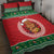 Personalized Hawaii Christmas Quilt Bed Set Tiki Santa Mele Kalikimaka