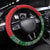 Hawaii Christmas Steering Wheel Cover Tiki Santa Mele Kalikimaka