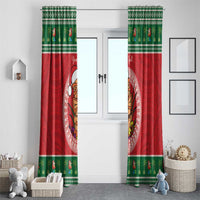 Personalized Hawaii Christmas Window Curtain Tiki Santa Mele Kalikimaka LT14 - Polynesian Pride